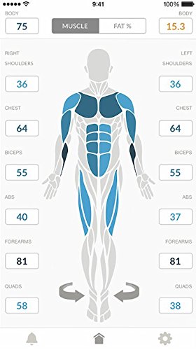 Skulpt Chisel Muscle Scanner Performance System. Identify Muscle Strengths and Weaknesses, and Know What To Work On Next. Measures Muscle Quality and Body Fat Percentage