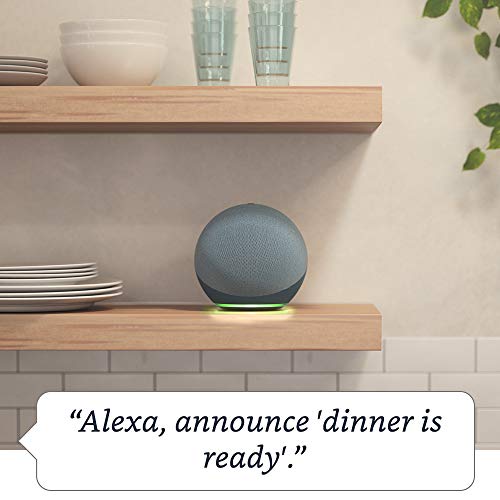 All-new Echo (4th generation) | Glacier White |+ Amazon Smart Plug, works with Alexa