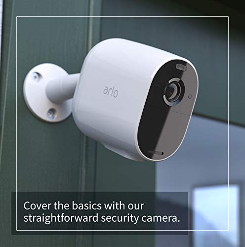 Arlo Essential Spotlight Security Camera CCTV system | Wireless WiFi, 1080p Video, Colour Night Vision, 2-Way Audio, 6-Month Battery Life, Motion Activated, Direct to WiFi, No Hub Needed, VMC2030B