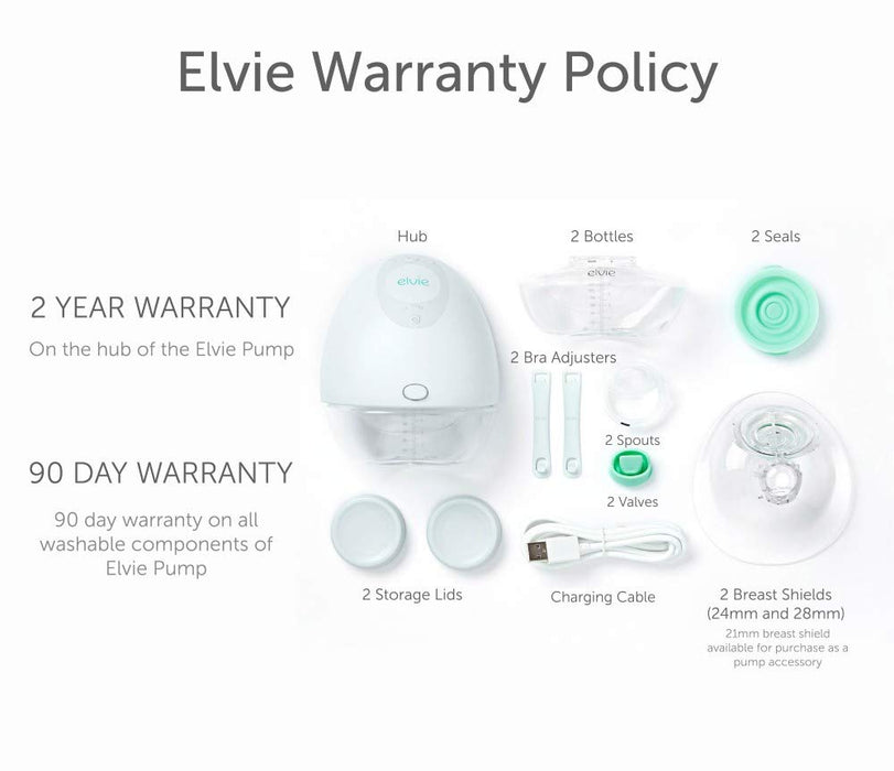 Elvie Pump Double Silent Wearable Breast Pump with App - Electric Hands-Free Portable Breast That Can Be Worn in-Bra