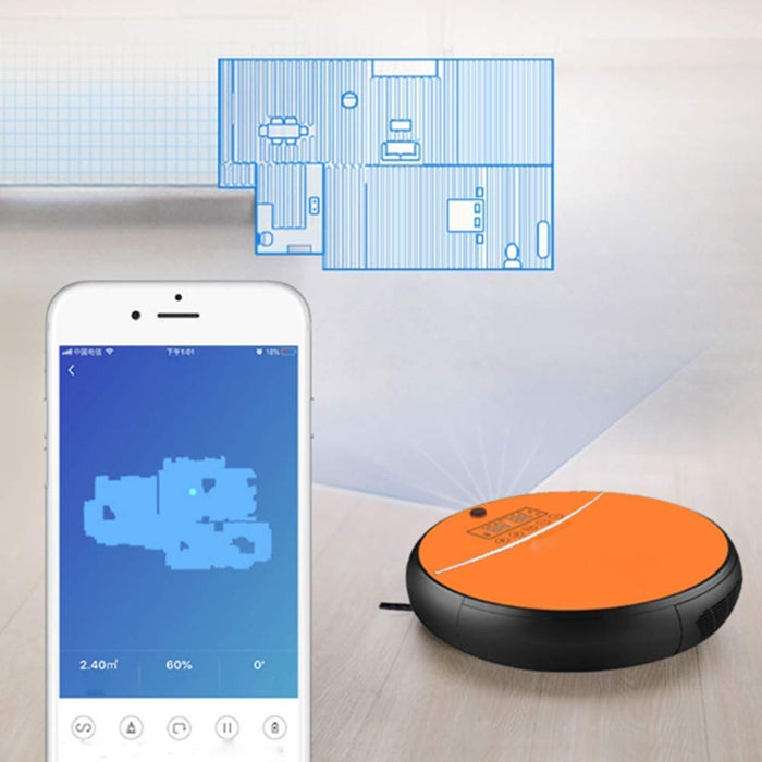 BD.Y Smart Wi-Fi Robotic Vacuum Cleaner High Suction Anti-fall Anti-collision Protection Auto Self-Charging