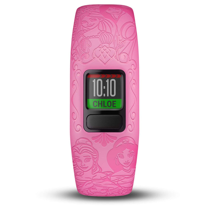 Garmin vivofit Jr. 2 - Disney Princess Activity Tracker for Kids - Adjustable Band - Pink