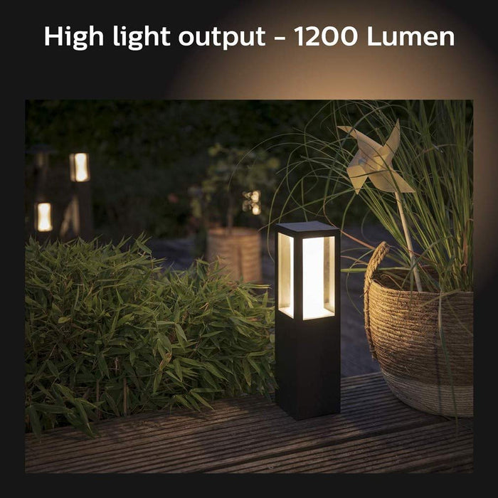 Philips Hue Impress White and Colour Ambiance Led Smart Outdoor Pedestal Light [Regular], Works with Alexa, Google Assistant and Apple Homekit