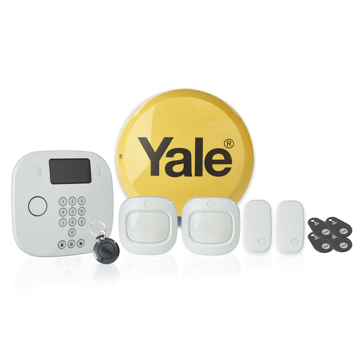 Yale IA-230 Intruder Alarm Plus Kit, Phone Call Alerts, Contactless Control, White