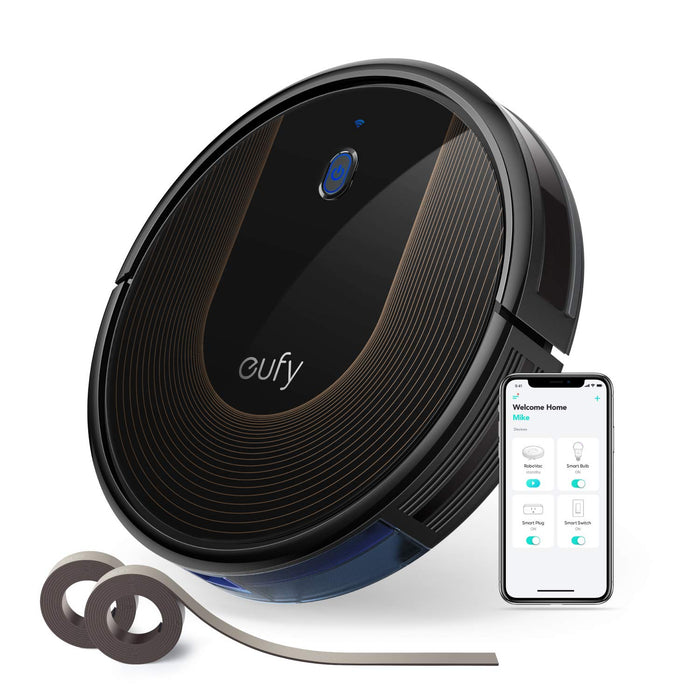 Eufy [BoostIQ RoboVac 30C, Wi-Fi, Upgraded, Super-Thin, 1500Pa Strong Suction, 13 ft Boundary Strips Included, Quiet, Self-Charging Robotic Vacuum Cleaner, Cleans Hard Floors to Medium-Pile Carpets