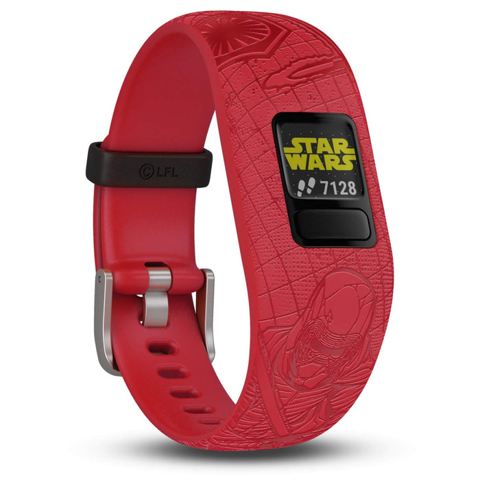 Garmin vivofit Jr. 2 Star Wars Dark Side Fitness Activity Tracker for Kids, Adjustable Band - Red