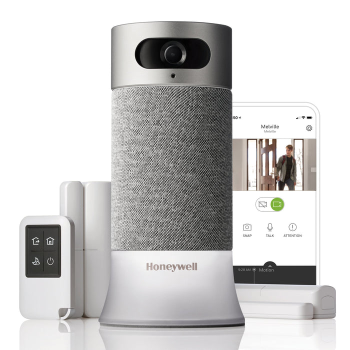 Honeywell RCHS5200WF1004/W Smart Home Security Camera Base Station with Alexa Built in, Gray