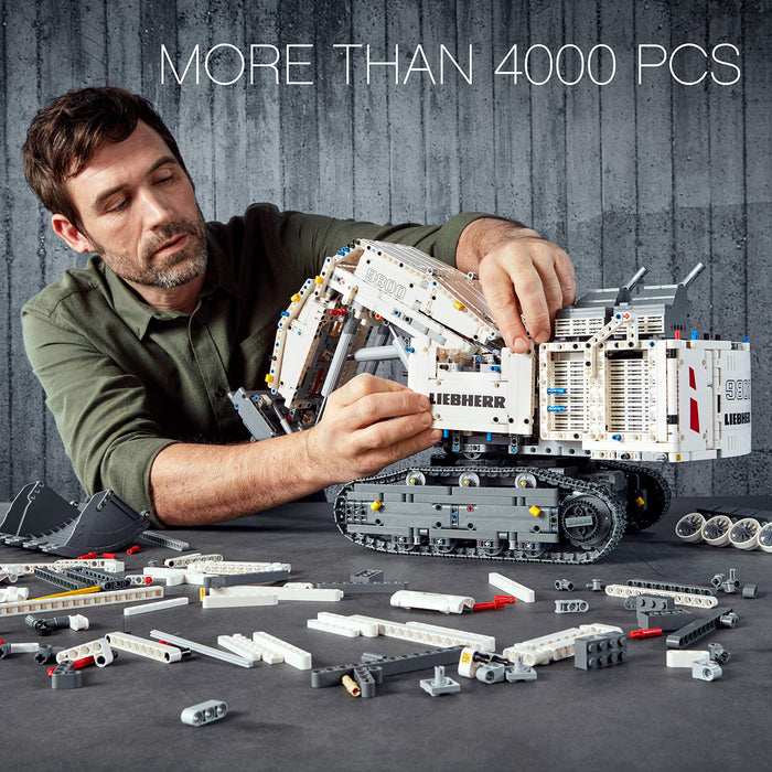 LEGO 42100 Technic Control+ Liebherr R 9800 Excavator App Controlled Advanced Construction Set with Interactive Motors and Bluetooth Connectivity