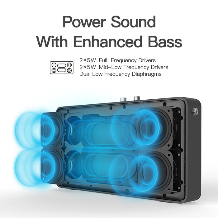 GGMM E5 WiFi Smart Speaker With Alexa Wireless Bluetooth Speaker 20w Portable Heavy Bass Speakers for Phone AirPlay DLNA Spotify