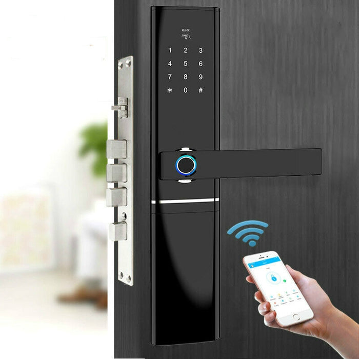 Cardoria Biometri Fingerprint Smart Door Lock Intelligent Electronic Lock Fingerprint Verification With Password Card APP Unlock
