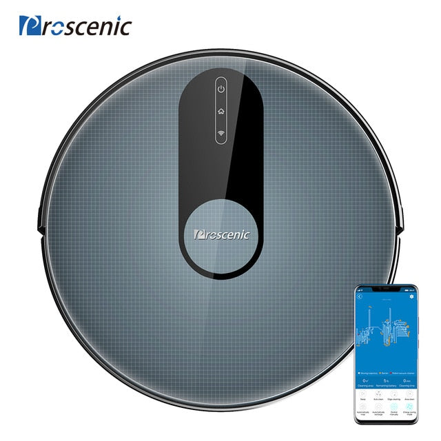 Proscenic 820P Robot Vacuum Cleaner Smart Planned 1800Pa Suction with wet cleaning for Home Carpet Cleaner Washing Smart Robot