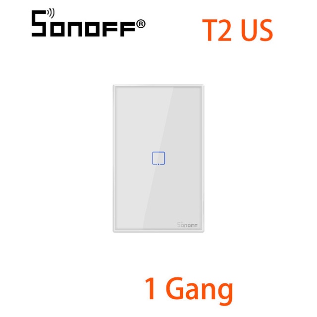 Sonoff TX T2 EU/US 1 2 3 Gang Smart Switch WiFi 433 RF Smart Remote Control Wall Touch Light Switch work With Google Home Alexa
