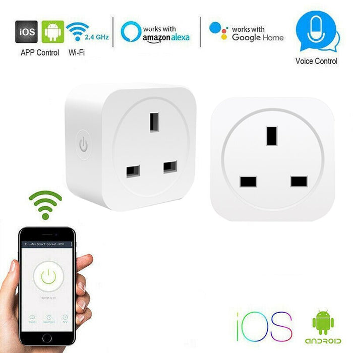 Choifoo Wireless Smart Plug WiFi Sockets EU/UK/US 10/16A Power Socket Remote Control Smart Timing Switch  For Amazon Alexa/Google Home