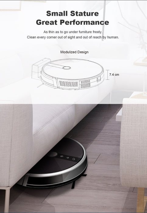 Liectroux C30B Robot Vacuum Cleaner 3000Pa Suction 2D Map Navigation Smart Memory WiFi App Electric Water Tank Wet Mopping