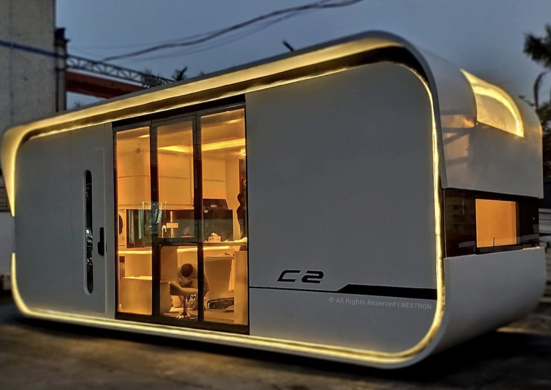 A $52,000 tiny smart home looks like a space ship and can sleep a family of 4 — see inside