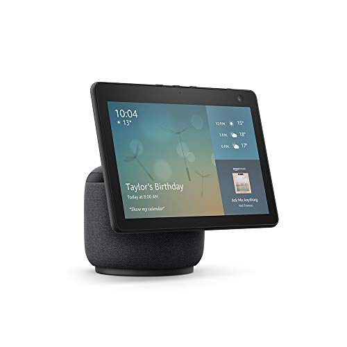 All-new Echo Show 10 (3rd generation) | HD smart display with motion and Alexa, Charcoal Fabric
