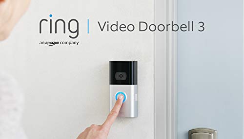 Ring Video Doorbell 3 | HD video, improved motion detection, and easy installation | With 30-day free trial of Ring Protect Plan