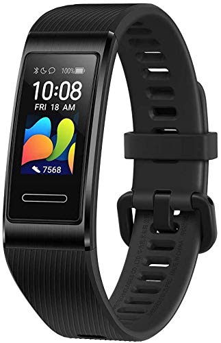 HUAWEI Band 4 Pro - Smart Band Fitness Tracker with 0.95 Inch AMOLED Touchscreen, 24/7 Heart Rate Monitor, Indoor Outdoor Pro Tracking, Sleep Monitor, Built-in GPS, 5ATM Waterproof - Graphite Black