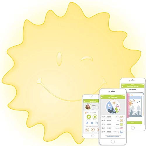 AGU Smart Natural Light Lamp - Sunny Wake Up Light Alarm Clock with AGU App Bluetooth