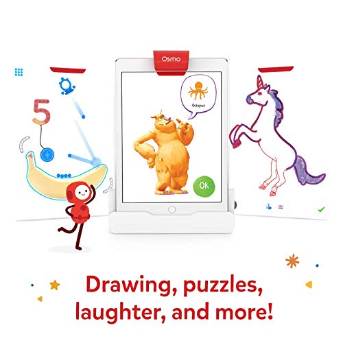 Osmo Creative Starter Kit (New Version) for iPad-Ages 5-10-Creative Drawing & Problem Solving/Early Physics-STEM Base Included