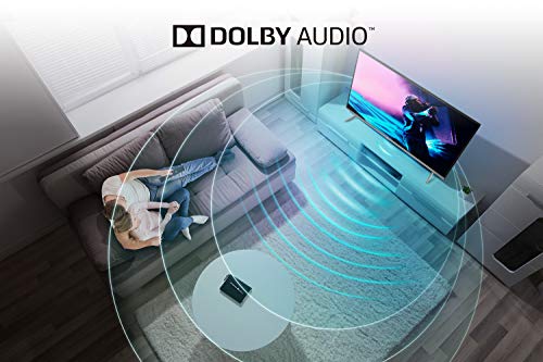 TCL 43EP658 43-Inch 4K UHD Smart Android TV with Freeview Play, Prime Video, Netflix, YouTube, HDR10, Micro Dimming, Dolby Audio, Bluetooth, WiFi, 2*HDMI, 1*USB, Slim Bezel - Black