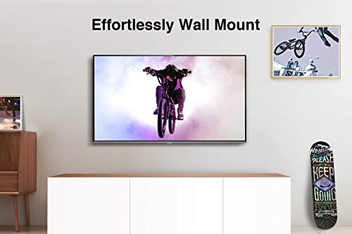 TCL 43EP658 43-Inch 4K UHD Smart Android TV with Freeview Play, Prime Video, Netflix, YouTube, HDR10, Micro Dimming, Dolby Audio, Bluetooth, WiFi, 2*HDMI, 1*USB, Slim Bezel - Black