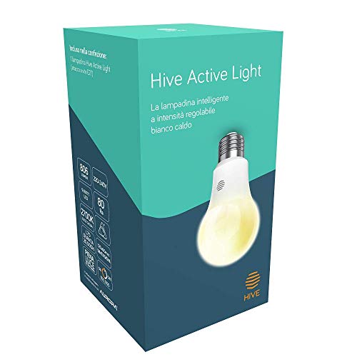 Hive Light Dimmable E27 Screw Smart Bulb-Works with Amazon Alexa, 9 W