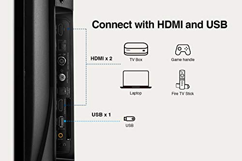 TCL 43EP658 43-Inch 4K UHD Smart Android TV with Freeview Play, Prime Video, Netflix, YouTube, HDR10, Micro Dimming, Dolby Audio, Bluetooth, WiFi, 2*HDMI, 1*USB, Slim Bezel - Black