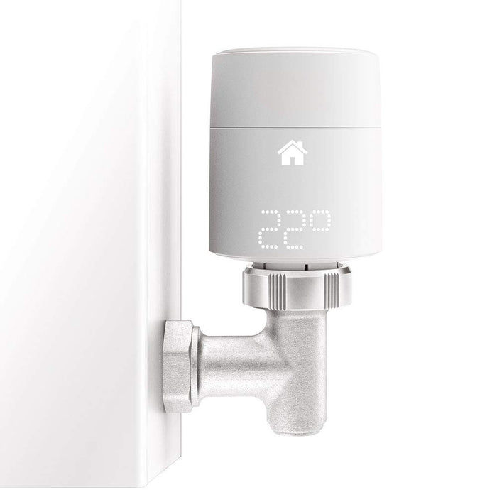 tado° Smart Radiator Thermostat (vertical mounting) - Quattro Pack, Add-ons for Multi-Room Control, intelligent heating control