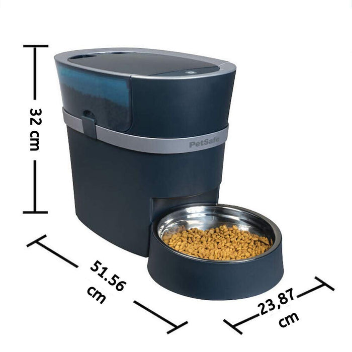 Petsafe Smart Feed Automatic Dog and Cat Feeder, Smartphone, 24-Cups (5 678 ml) Wi-Fi Enabled App for iPhone and Android