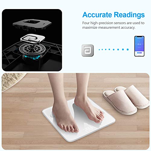 Upgraded Version Bluetooth Smart Digital Scales for Body Weight Scale  Bathroom Scale Body Fat WiFi Scale,in Depth Body Composition Analyzer with