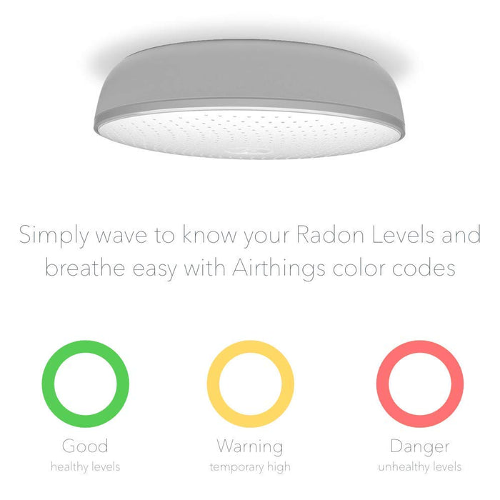 Airthings Wave 2nd Generation Smart Radon Gas Detector, Free App & Dashboard, Humidity and Temp, Accurate, No Lab Fees, Battery-operated, Bluetooth, Works With Google Assistant, Amazon Alexa 2950