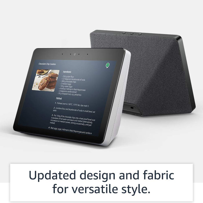 Echo Show (2nd Gen) - Premium Sound and a Vibrant 10" HD Screen - White