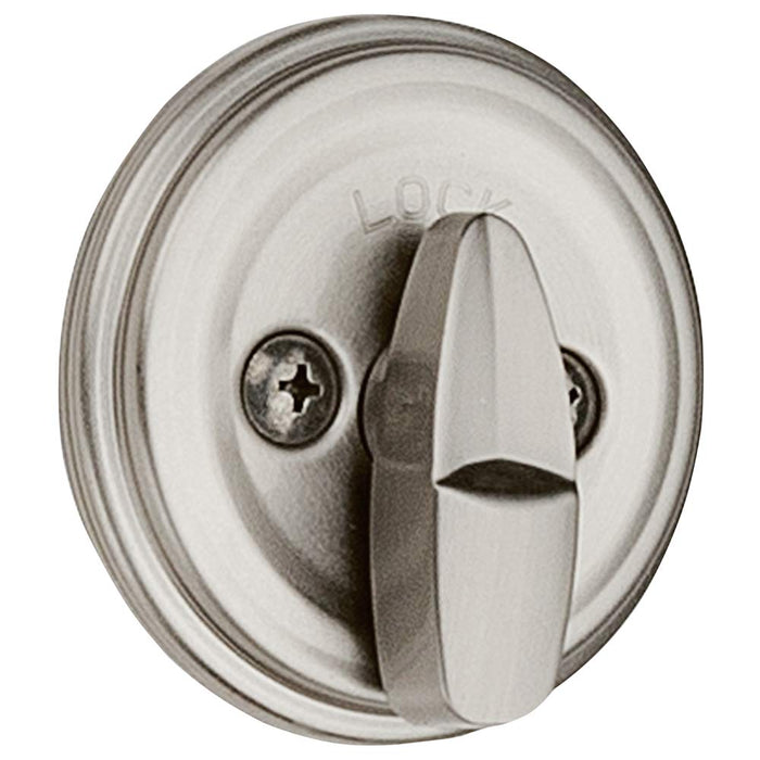 Kwikset 980 Single Cylinder Deadbolt Featuring SmartKey® in Satin Nickel