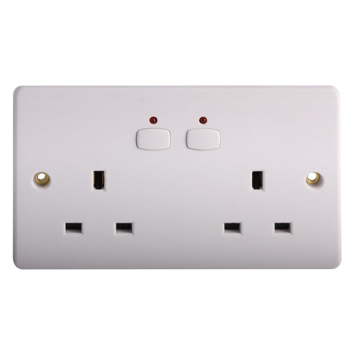 Energenie MIHO007 Double Wall Socket [White] [Energy Class