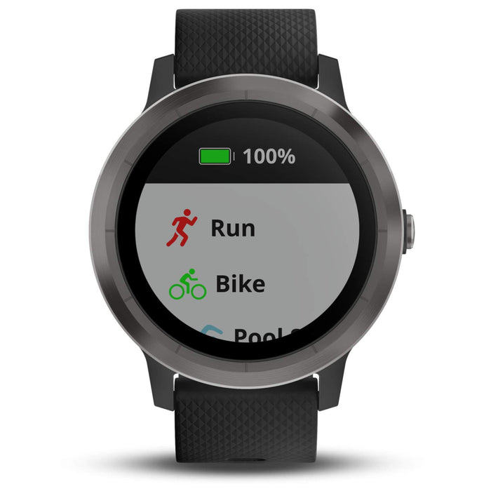 Garmin Vivoactive 3 GPS Smartwatch with Built-In Sports Apps and Wrist Heart Rate, Gunmetal