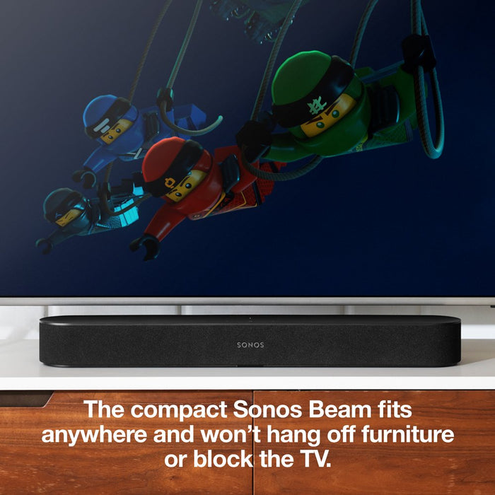 Sonos Beam Compact Smart Soundbar with Amazon Alexa Voice Control in Black