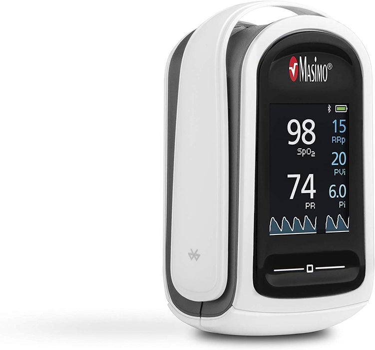 MASIMO - MightySat Fingertip Pulse Oximeter I Low-Perfusion Monitoring I Finger Pulse Oximeter with Display I Blood Oxygen Saturation Monitor I Accurate I incl. Carrycase, Batteries & Lanyard