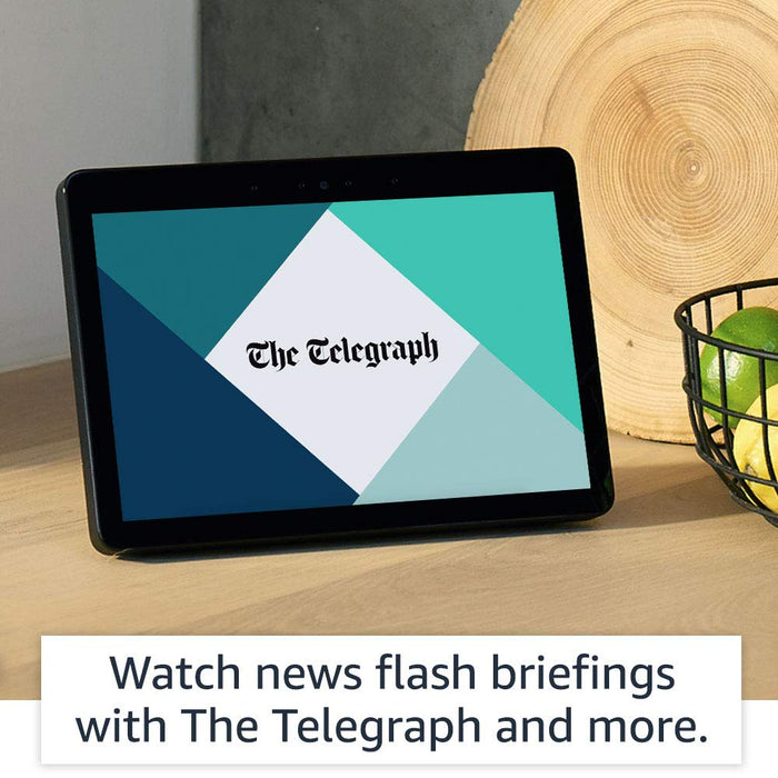 Echo Show (2nd Gen) - Premium Sound and a Vibrant 10" HD Screen - White