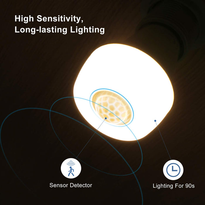 Sengled Smartsense LED Light Bulb E27 Base with Motion Sensor, Smart LED Night Light Soft White 2700K, 60W Equivalent A60 Bulb [Energy Class A+]