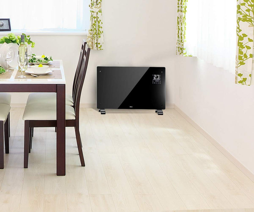 Wärme Designer WiFi Electric Wall Heater Panel Heater Radiator - Ultra Slim (8cm) - 2Kw - Programmable Digital Thermostat - Wall Mountable (Free Wall Bracket Included) - Maintenance Free