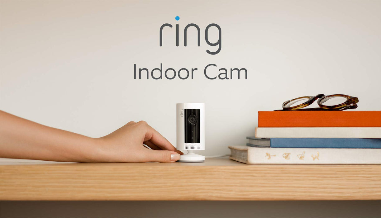 Introducing Ring Indoor Cam | Compact Plug-In HD security camera with Two-Way Talk, white, Works with Alexa