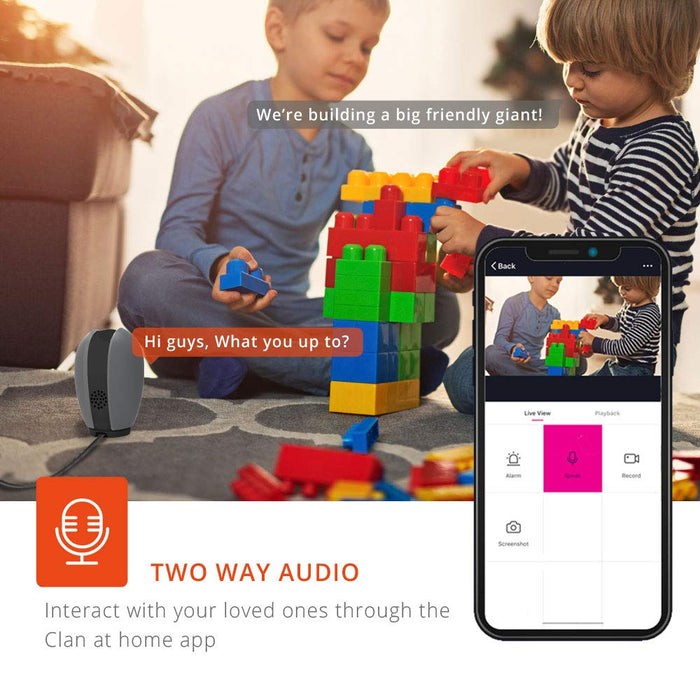Baby Monitors  Audio-Video Camera with Clan App Compatible