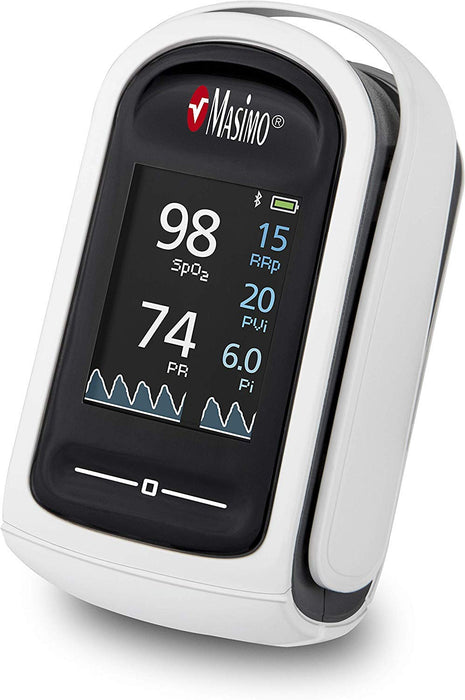 MASIMO - MightySat Fingertip Pulse Oximeter I Low-Perfusion Monitoring I Finger Pulse Oximeter with Display I Blood Oxygen Saturation Monitor I Accurate I incl. Carrycase, Batteries & Lanyard