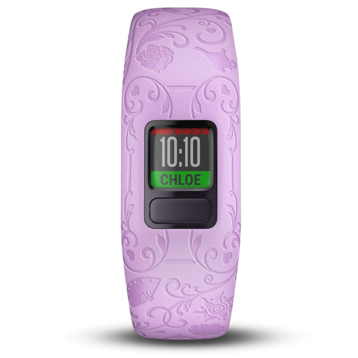 Garmin vivofit Jr. 2 - Disney Princess Activity Tracker for Kids - Adjustable Band - Purple