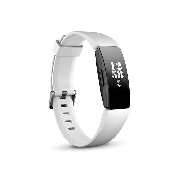 Fitbit Inspire HR Health & Fitness Tracker with Auto-Exercise Recognition, 5 Day Battery, Sleep & Swim Tracking, White/Black