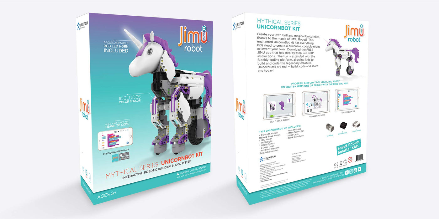 UBTECH Mythical Series: Unicornbot Kit-App-Enabled Building & Coding Stem Learning Kit