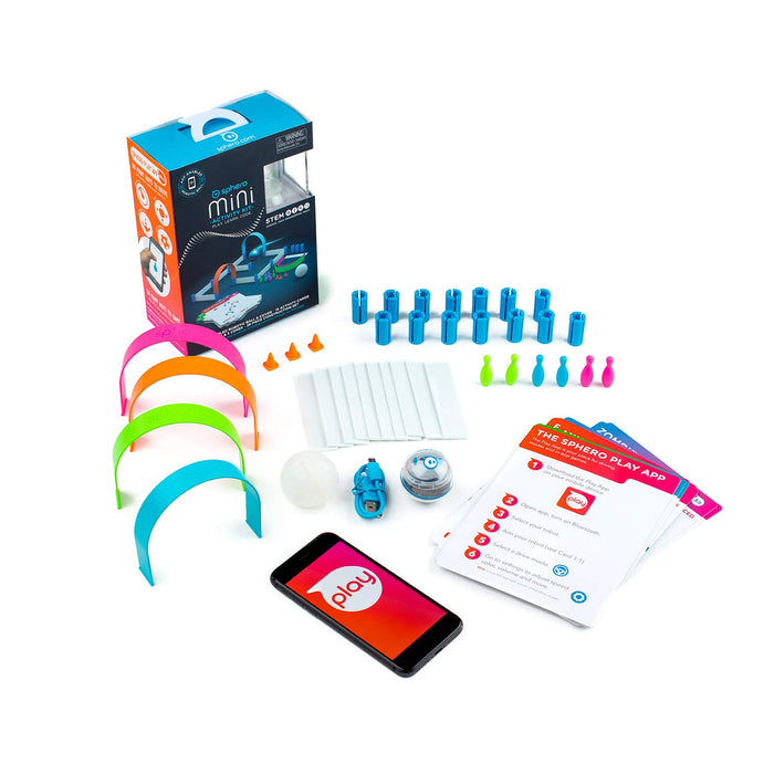 Sphero Mini Activity Kit: App-Controlled Robotic Ball and 55 Piece STEM Learning Construction Set, Play, Learn, Code, Ages 5 and up