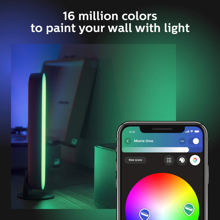 Philips Hue Play Colour Wall Entertainment Light, Double Pack, White
