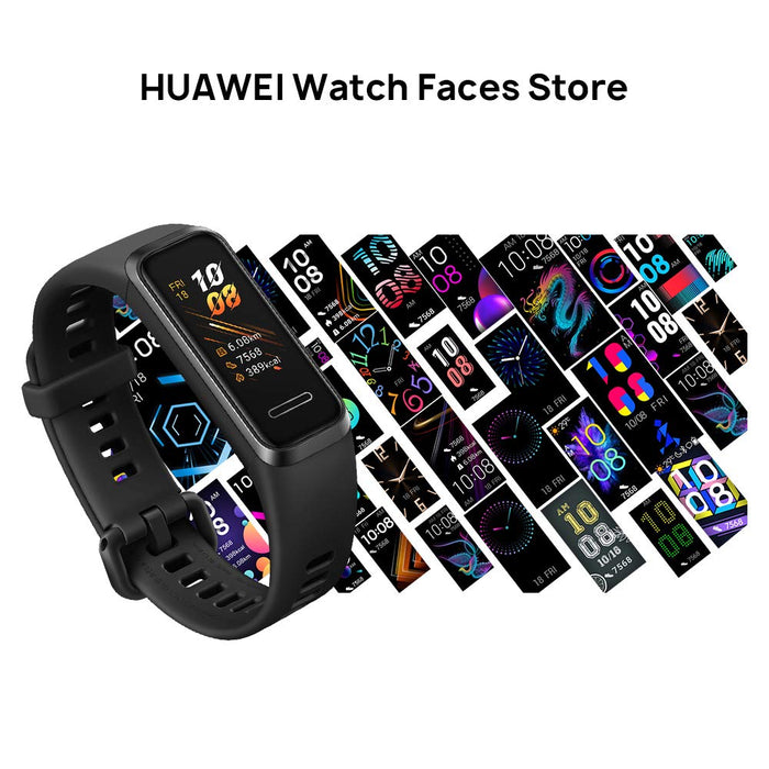 HUAWEI Band 4 Smart Band, Fitness Activities Tracker with 0.96" Color Screen, 24/7 Continuous Heart Rate Monitor, Sleep Tracking, 5ATM Waterproof, up to 6 Days of Usage Time, Graphite Black
